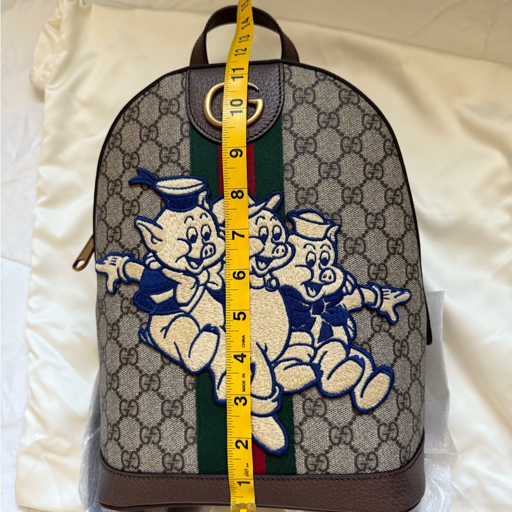 Gucci GG Supreme Ophidia Three Little Pigs Mini Backpack - Picture 7 of 8